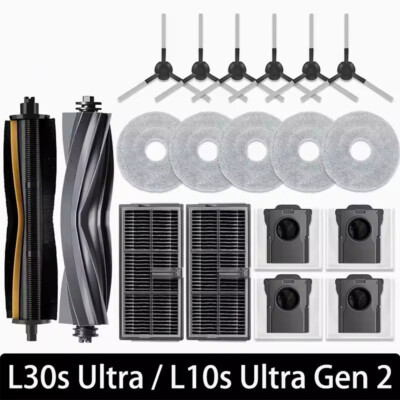 Hauptbürste, Mopp, Filter, Staubbeutel für Dreame L10s Ultra Gen 2/L30s Ultra