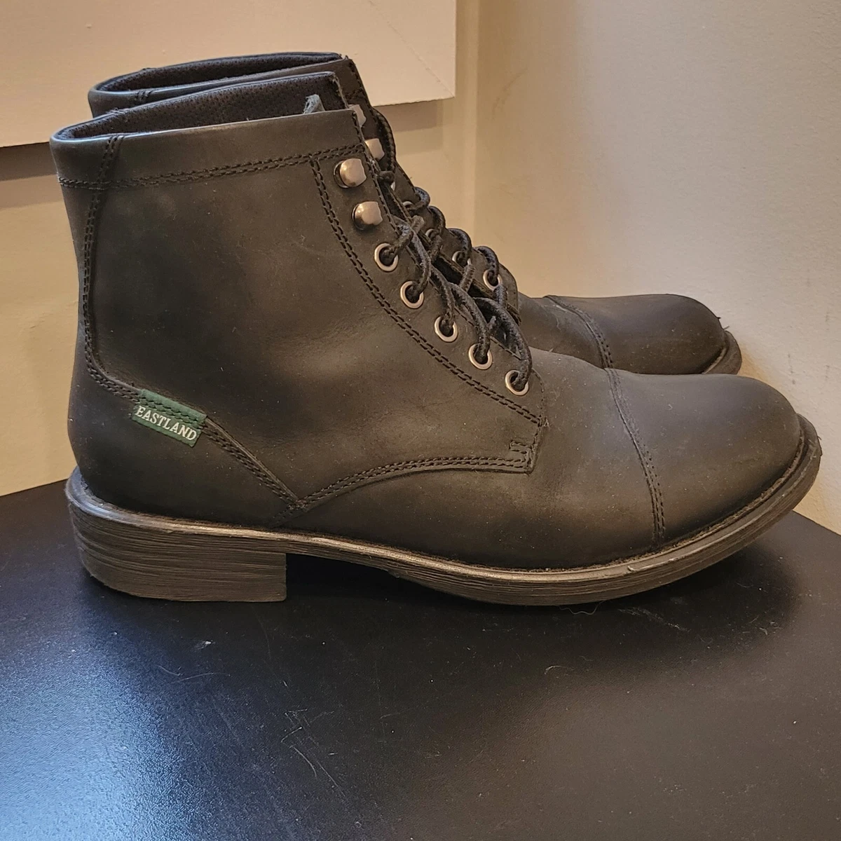 Eastland Black High Fidelity Lace Up Boots Size 7 Excellent