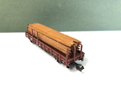 (beschädigt) ROCO N25265 DB Rungenblockwagen Spur N