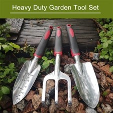 Garden Tools Set 3Pcs Heavy Duty Gardening Tools Hand Aluminum Non-Slip Handle