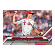 2024 Topps Now 369 Michael Mercado Philadelphia Phillies 1st W Call-Up RC PR 878