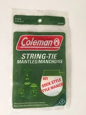 Coleman 21A104 String Tie #21 Mantles 4 Pack NOS