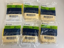 HALYARD 48701 PATIENT SLIPPERS, Medium, Yellow, Non-Skid, 6 PAIRS