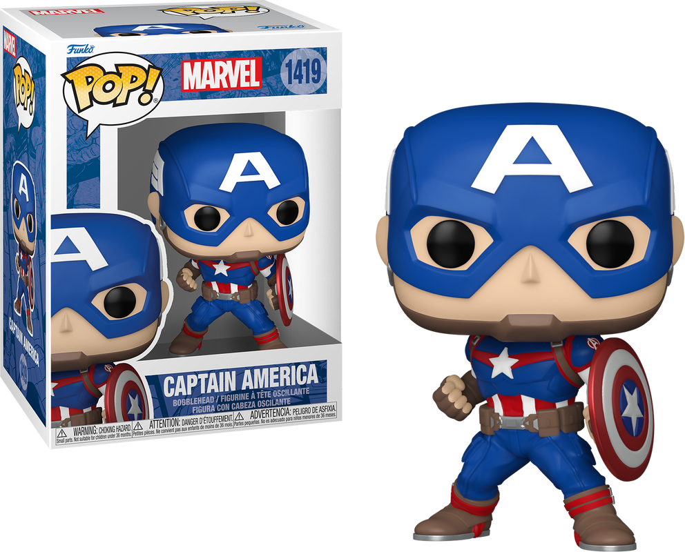 Funko POP! Marvel: Captain America [New Classic] #1419 | eBay