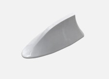 Gloss White Shark Fin Roof Antenna Car AUTO Aerial FM/AM Radio Signal Universal