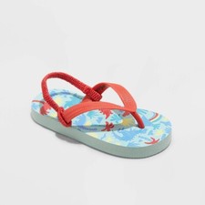 Toddler Adrian Slip-On Flip Flop Sandals - Cat Jack Blue/Red M
