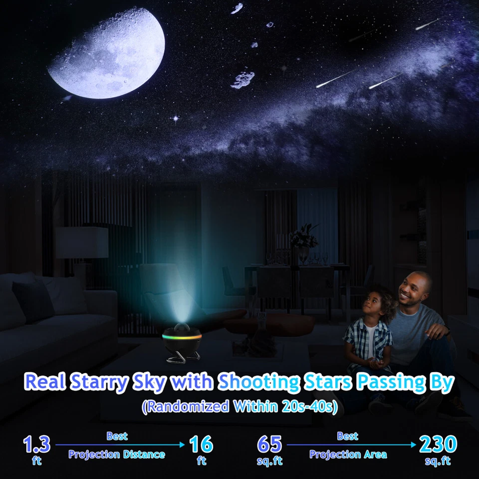 Sternenhimmel Projektor LED Planeten Lampe Discs Galaxie Starry Raumprojektor - Bild 4 von 4