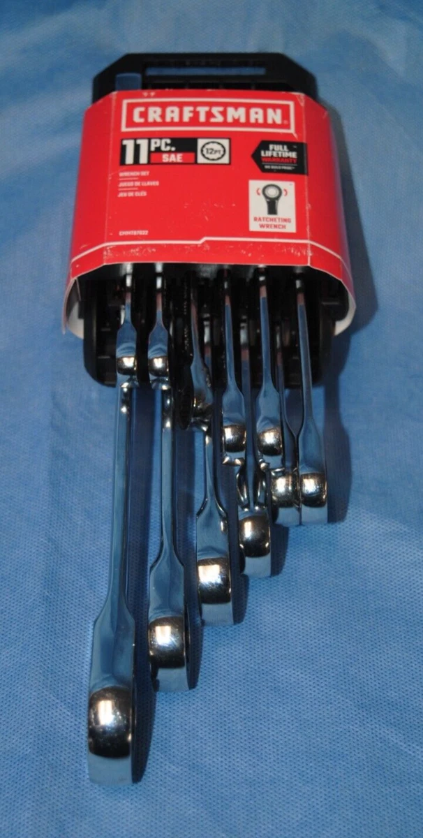 Craftsman 11 Piece 12 Point Standard SAE Ratchet Wrench Set