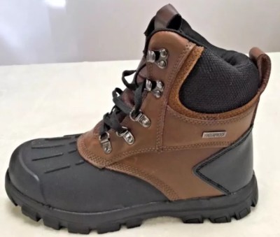 Mens Brown Leather Duck Boot Sz 8 Waterproof Or Women s Sz 9.5 Ozark Trail New