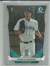 Austin Cousino Seattle Mariners 2014 Bowman Chrome Draft Card