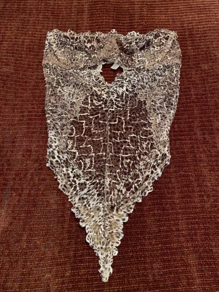 Sheer Lace Brown Nude Bra Bodysuit - Image 2 of 4