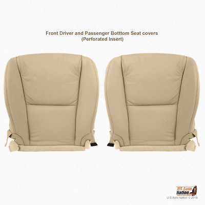 2010 2011 GS350 Sedan DRIVER and PASSENGER Bottom Perforated Leather Cover Tan