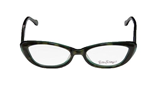 Lilly Pulitzer Daylin Eyeglass Frames Teal Tortoise Handmade  display picture 3