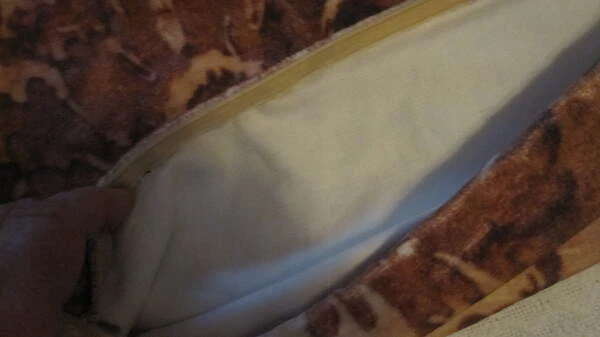 Funda Almohada Vintage Pottery Barn Naranja Quemado Floral 23" x 22" Cremallera Foto 3 de 4