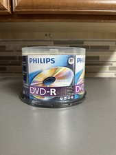 Philips DVD-R 50 Discs Cake Box Spindle New factory sealed