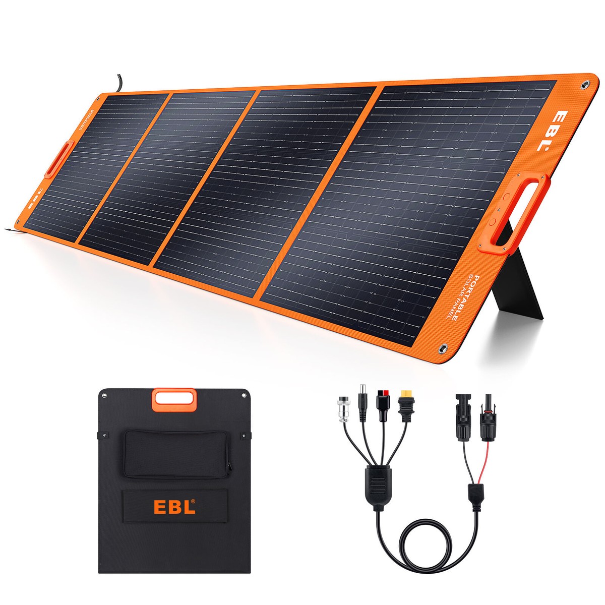 EBL ESP-200 ポータブルソーラーパネル EBL 200W Foldable Portable Solar Panel for Power Station Solar
