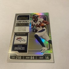 2023 Contenders Courtland Sutton Conference Ticket /99 Denver Broncos