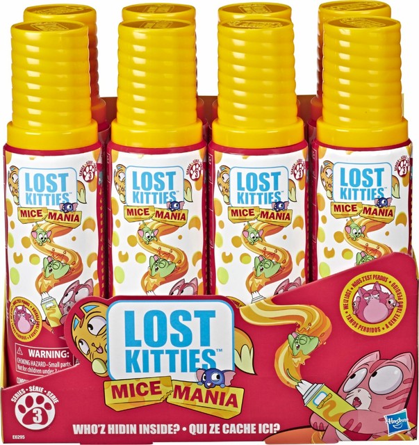 PlayDoh Lost Kitties Mice Mania Easy Squeeze Mice Can Toy Blind