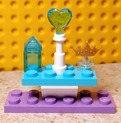 LEGO Princess Dresser Stand Scepter Perfume FROZEN Elsa Desk Gold Crown Stand - Picture 1 of 2