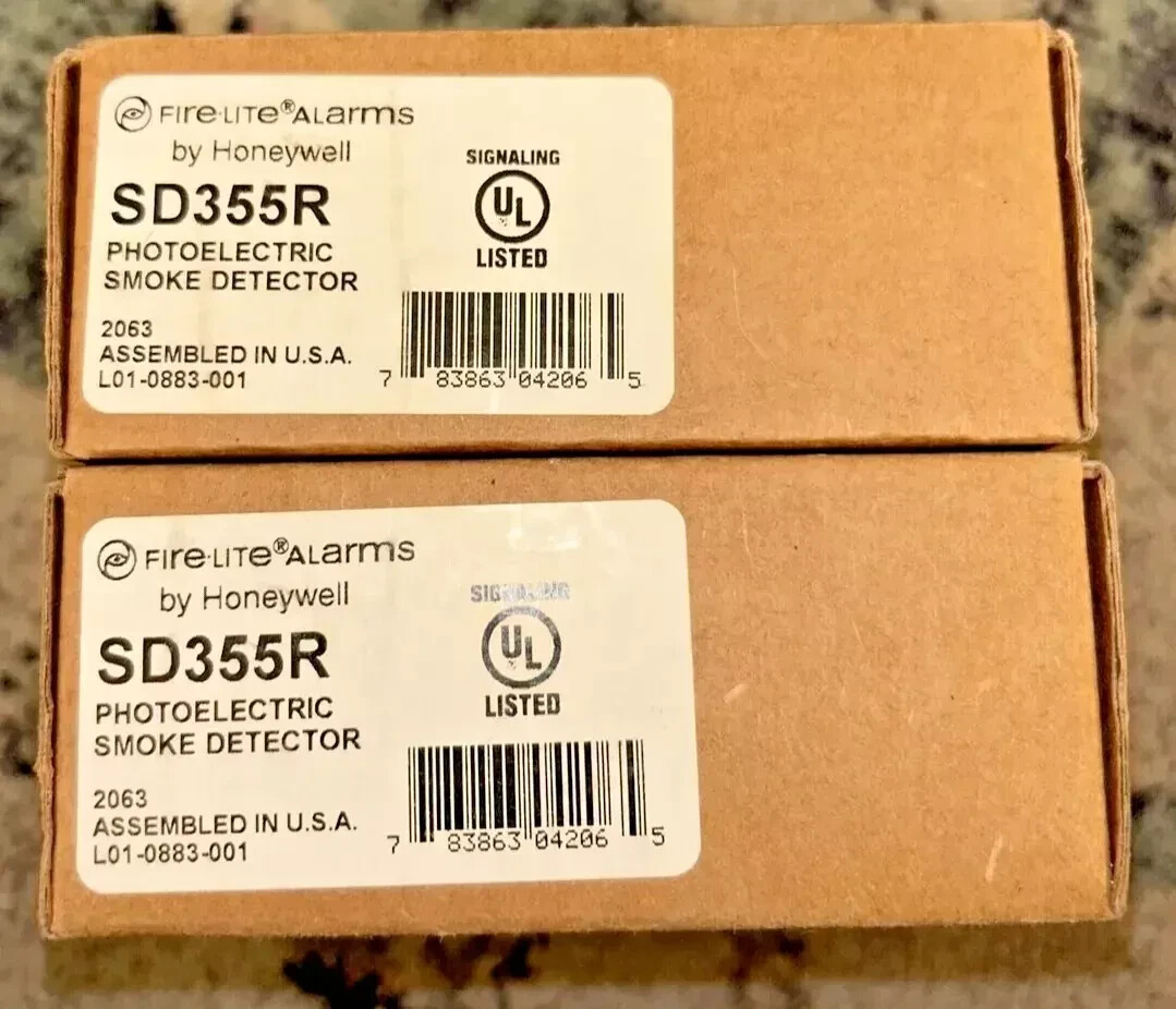 FIRE-LITE SD355R Remote Reset Fire Alarm Smoke Detector with Enhanced Features