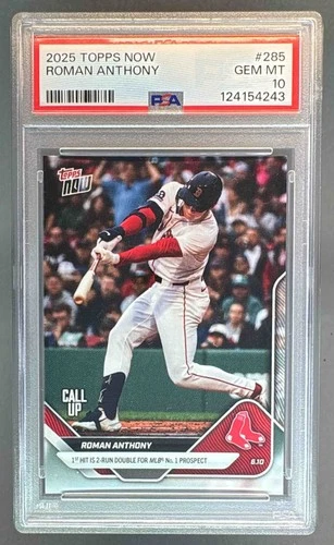 124154243 Roman Anthony 2025 Topps Now #285 PSA 10