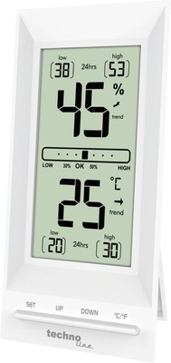 Technoline Hygro- Thermometer WS 9129 digital 20 x 4,2 x 1,5 cm Batteriebetrieb