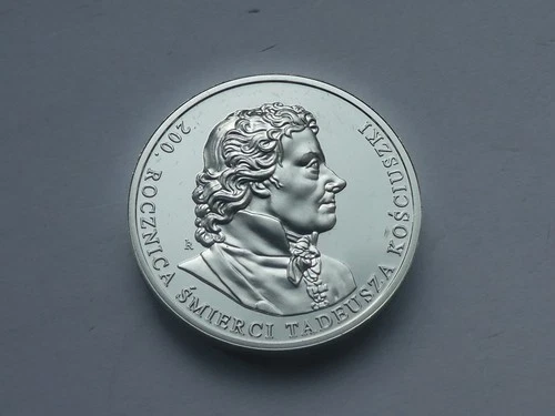 Poland, 10 Zloty 2017, 200. Death anniversary of Tadeusz Kosciuszko, silver, original
