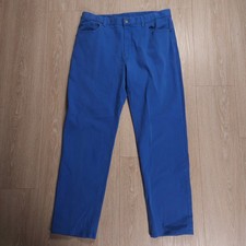 Vintage Lauren Ralph Lauren Jeans Women Size 14 Cotton Pants Blue Straight Leg