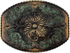 Western Floral Eagle Dogs Birds Star Replacement Belt Buckle Fits 1-1/2" 38mm B