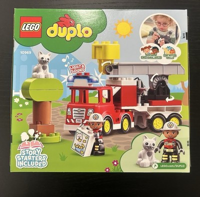 LEGO DUPLO Fire Truck 10969 Set 21 Pieces Light & Sound Batteries Included
