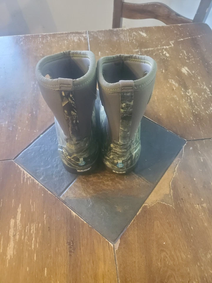 Botas impermeables/aislantes BOGS Youth roble musgo estampado camuflaje media pantorrilla S-4 Foto 2 de 4