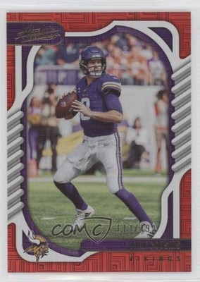 2022 Panini Absolute Red Squares 113/499 Kirk Cousins #90 11xm