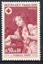 🦬Timbre France N°1701 - Luxe ** - L'Oiseau Mort - MNH** - 1971🦬