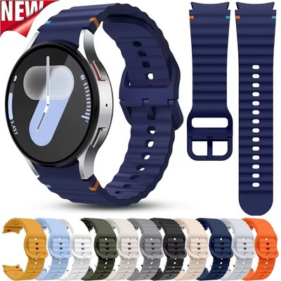 Für Samsung Galaxy Watch 7 6 5 4 Classic 40/44/46/43/47mm Sport Silikon Armband