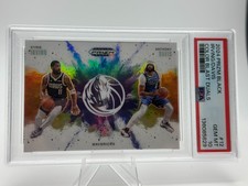 2024 Panini Prizm Color Blast Duals #12 Kyrie Irving Anthony Davis SSP PSA 10