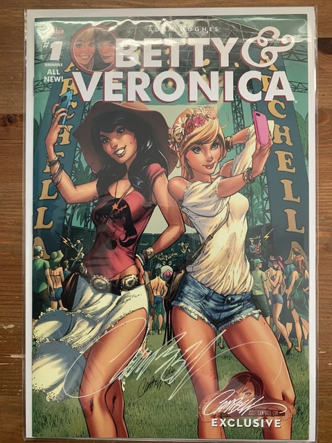 SIGNED - Archie Comics Betty & Veronica #1 J Scott Campbell Exclusive