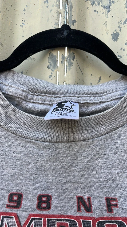 Camiseta De Colección 1998 Starter Atlanta Falcons Campeones NFC Super Bowl XXXIII Foto 4 de 4