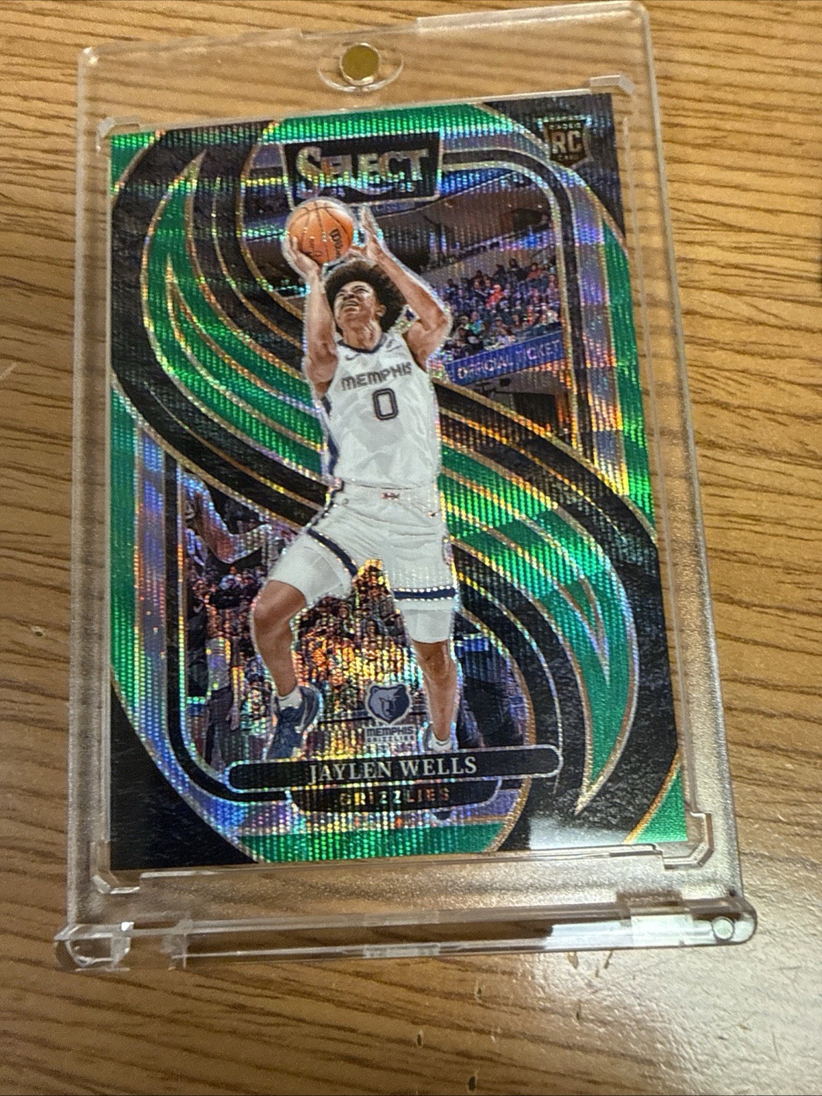 2024-25 Panini Select - Courtside Jaylen Wells #267 Green Wave Prizm /50 (RC)