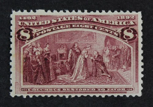 CKStamps: US Stamps Collection Scott#236 8c Columbian Mint LH OG