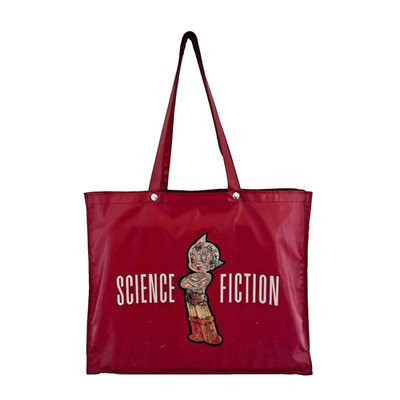ASTRO BOY Mighty Atom LENTICULAR Shin & Co Science Fiction Tote Bag VTG 90s Y2K