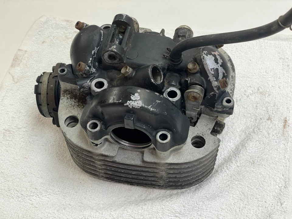 1976 Yamaha XT500 Cylinder Head with Rocker Box XT xt 500 TT - Image 2 of 4