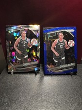 2025 Panini Prizm WNBA - Chelsea Gray #111 blue laser & Cracked Ice Prizm Aces