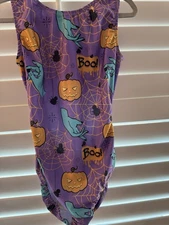 FOXY’S Gymnastics dance LEOTARD AM Adult Medium HALLOWEEN purple foxy foxy’s