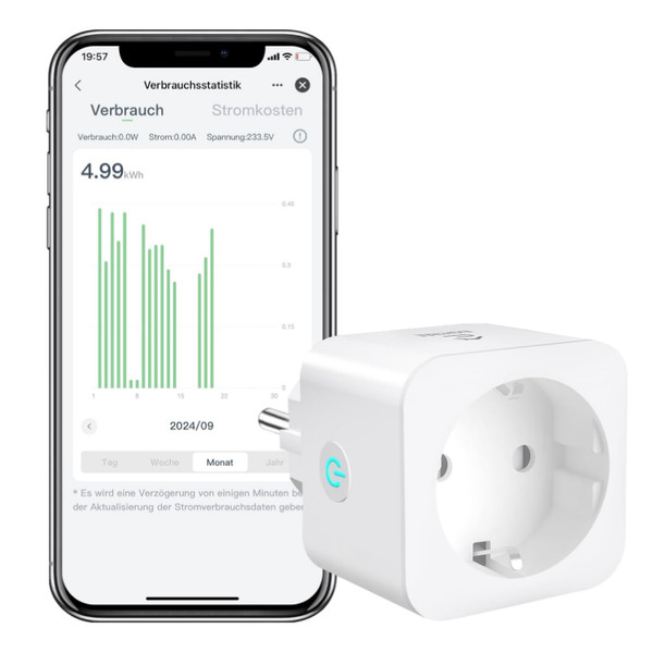 Smart Plug Mit Stromverbrauchsmessung Sprachsteuerung Timer Alexa Google-image