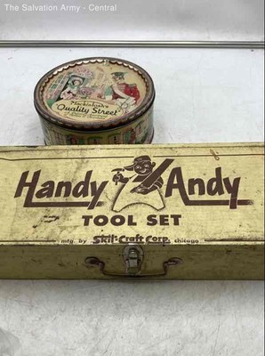 Vintage Mackintosh's Quality Street Handy Andy Tool Set Metal
