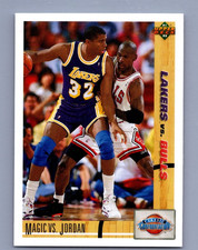 1991-92 Upper Deck - Classic Confrontation Michael Jordan, Magic Johnson #34 NM