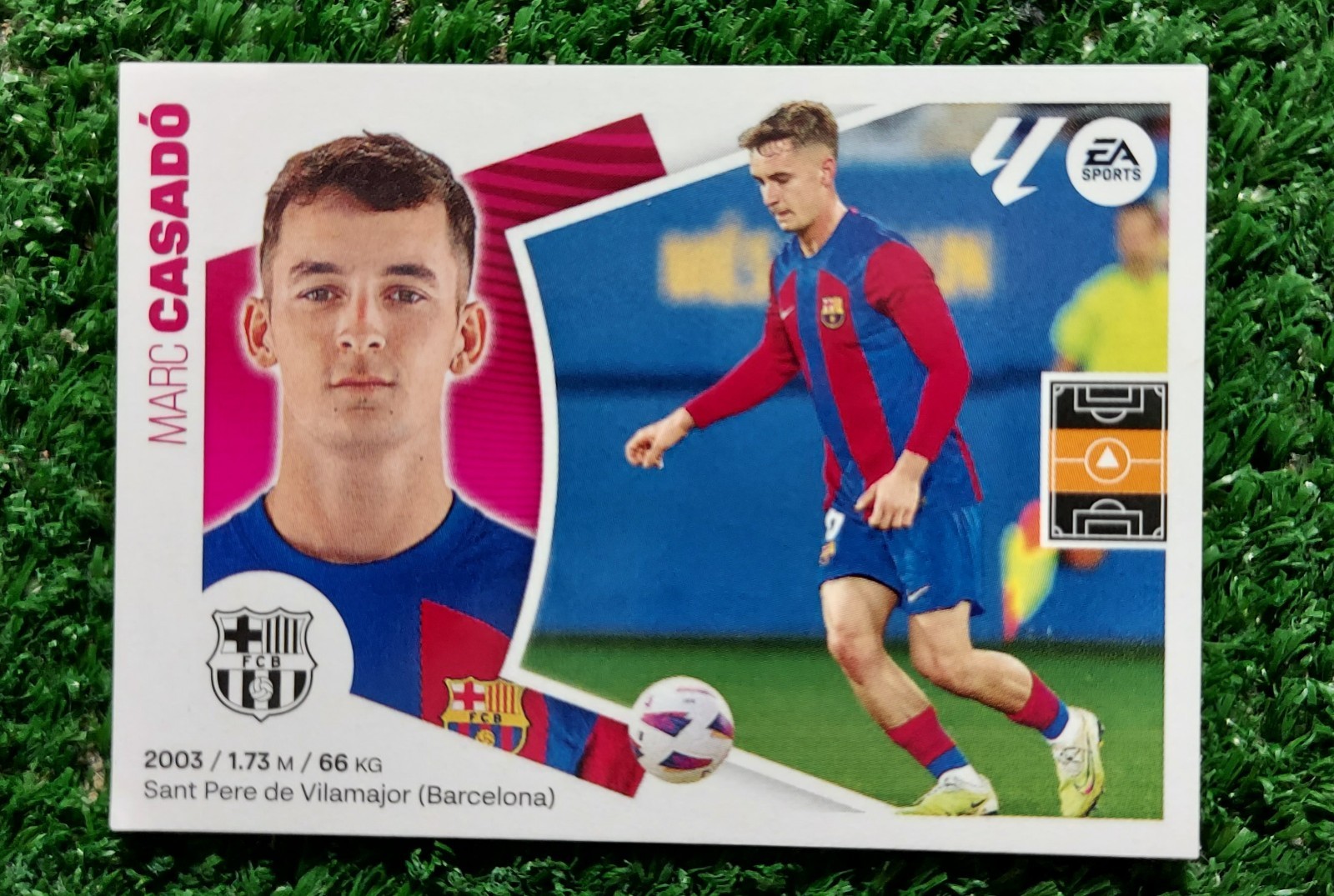 FIGURINA CALCIATORI PANINI LIGA 2024/25 BARCELLONA N°11 CASADO 2025 ⚽️