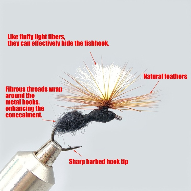 Fishing Accessories Parachute Ants Fishing Fly with Barbed Hook Float Lures - Image 4