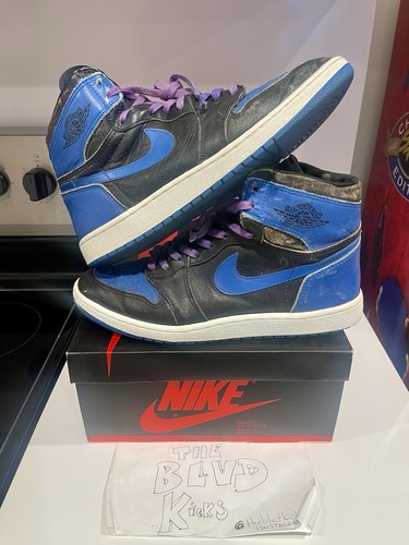 1985 NIKE AIR JORDAN 1 I HIGH ROYAL OG ORIGINAL 13 - Picture 3 of 11