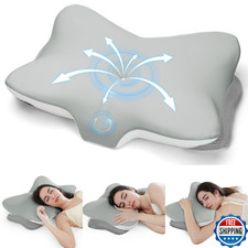 Zmarthumb Cervical Neck Pillow for Pain Relief- Memory Foam Orthopedic Pillow, E